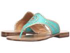 Jack Rogers Blair (caribbean Blue/gold) Women's Sandals