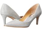 Badgley Mischka Poise (silver Diamond Drill Fabric) High Heels
