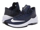 Nike Air Max Infuriate 2 Mid (midnight Navy/white/dark Obsidian) Men's Basketball Shoes