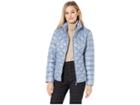 Lauren Ralph Lauren Shaped Packable Jacket (mineral Blue) Women's Coat