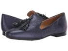 Naturalizer Elly (navy Sparkle Metallic Leather) Women's Flat Shoes