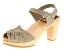 Swedish Hasbeens - Braided Sky High (khaki Green Nubuck)