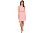 Donna Morgan Sleeveless Fit And Flare Pop-over (pink Sherbet) Women's Dress