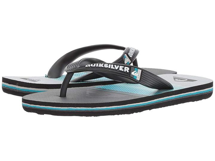Quiksilver Kids Molokai Highline Slab (toddler/little Kid/big Kid) (black/blue/grey 2) Boys Shoes
