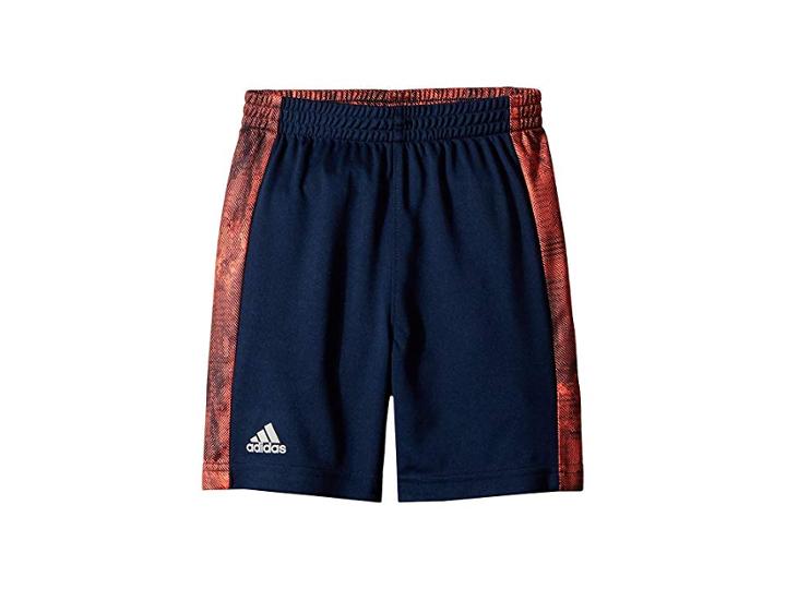 Adidas Kids Supreme Speed Shorts (toddler/little Kids) (navy/orange) Boy's Shorts