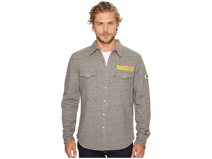 Levi's(r) Mens Packers Nfl Western Sweatshirt (heather Grey) Men's Sweatshirt