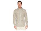 Bugatchi Shaped Fit Long Sleeve Car Print Woven Shirt (candy) Men's Clothing
