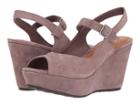 Trask Tessa (blush Oiled Suede) Women's Wedge Shoes