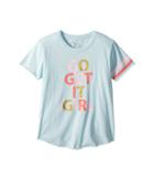 Chaser Kids Vintage Jersey Short Sleeve Shirttail Get It Tee (little Kids/big Kids) (blue Sky) Girl's T Shirt