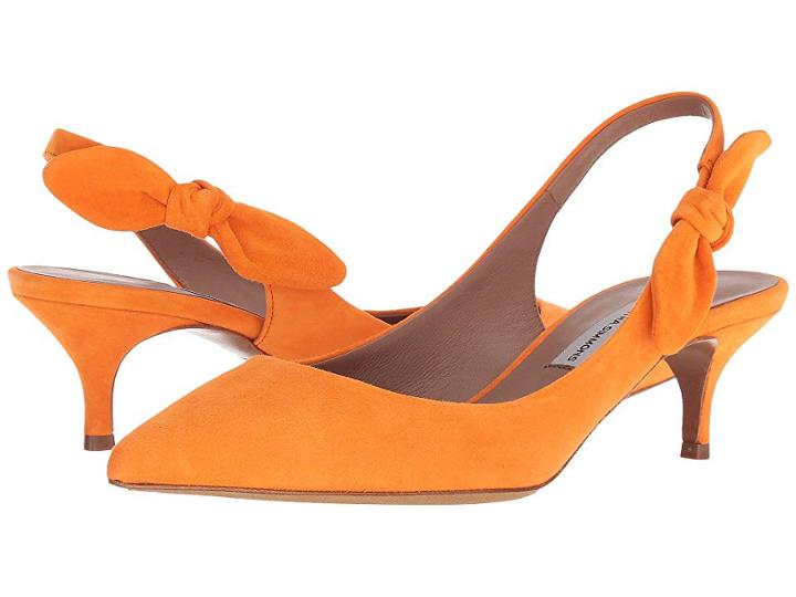 Tabitha Simmons Rise (orange Suede) Women's Shoes
