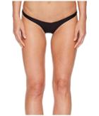 Sports Illustrated Rebel Rebel Skimpy V Bikini Bottom (black) Women's Swimwear