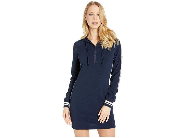 Juicy Couture Textured Dress With Hood (regal) Women's Dress