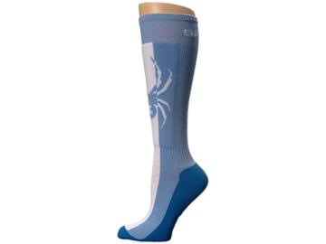 Spyder Swerve Socks (blue Ice/white/turkish Sea) Women's Crew Cut Socks Shoes
