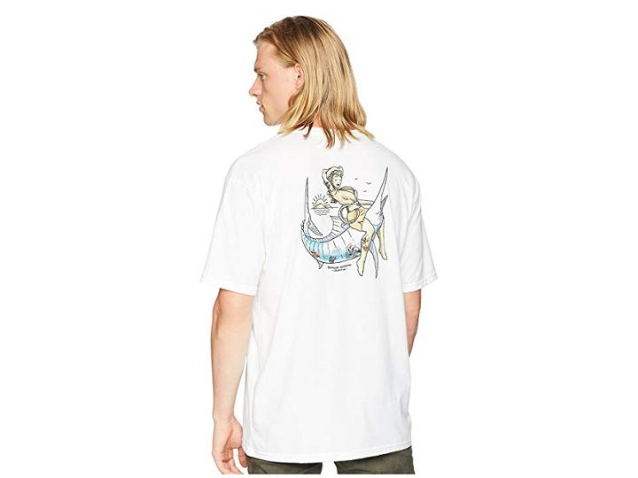 Quiksilver Waterman Lady Bomb Short Sleeve T-shirt (white) Men's T Shirt