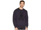 Psycho Bunny Loop Embroidered Logo Sweatshirt (navy) Men's Sweatshirt