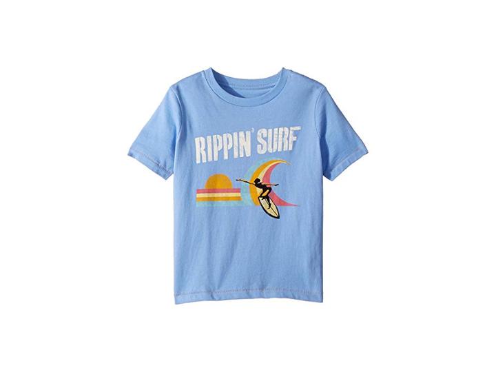 Peek Surf's Up Tee (toddler/little Kids/big Kids) (light Blue) Boy's T Shirt