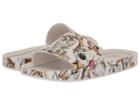 Mini Melissa Mel Beach Slide 3db (little Kid/big Kid) (white Beige Pink) Girl's Shoes