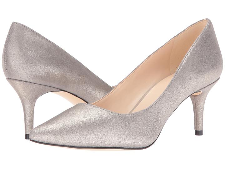 Nine West Margot Pump (grey Pewter Suede) High Heels