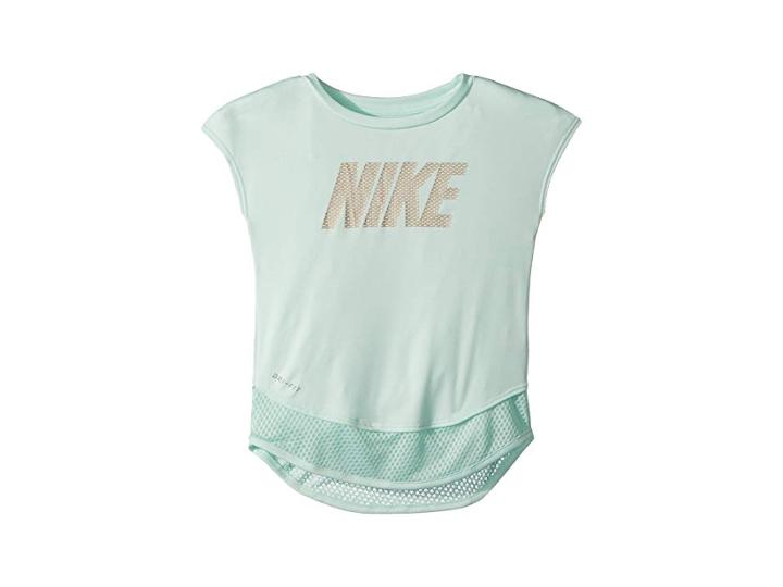 Nike Kids Dri-fit Modern Twofer (little Kids) (carli Blue) Girl's Clothing