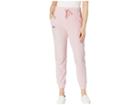 Juicy Couture Foil Logo Pocket Racer Velour Jogger (primrose Pink) Women's Casual Pants
