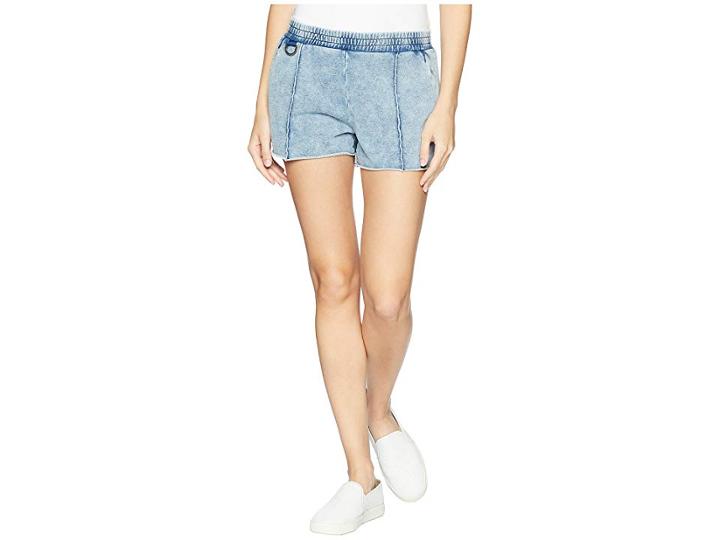 Kenneth Cole New York Elastic Waist Shorts (indigo) Women's Shorts