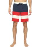 Vans Era Panel Boardshorts 19 (dress Blues/racing Red) Men's Swimwear