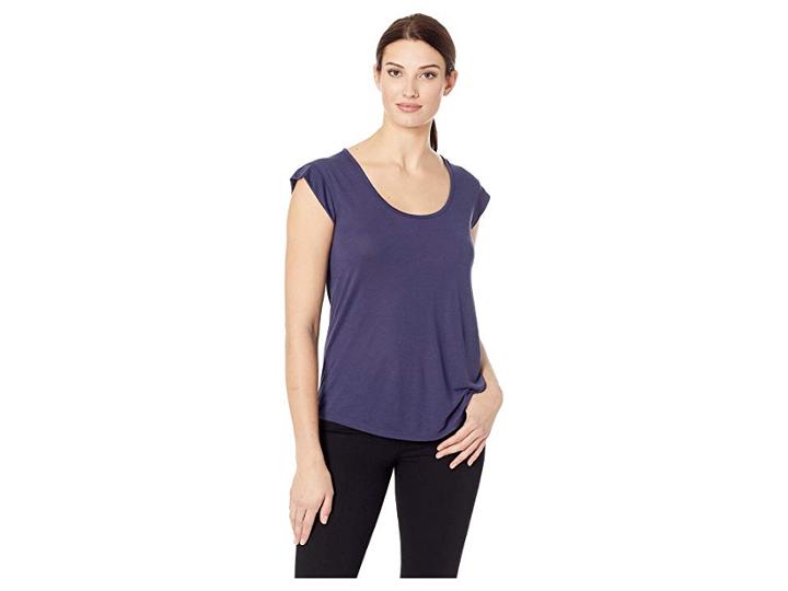 Alternative Slinky Scoop Cap Sleeve Crew (midnight) Women's Clothing