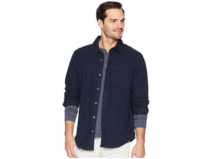 Prana Woodman Long Sleeve Shirt (nautical) Men's Long Sleeve Button Up