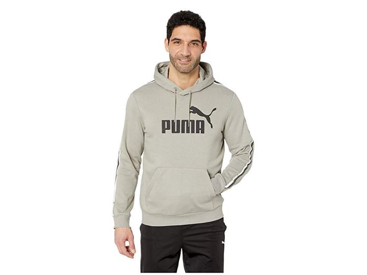 Puma Tape Hoodie (elephant Skin) Men's Sweatshirt