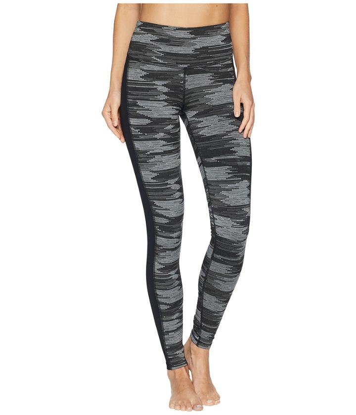 Brooks Greenlight Tights (black Ikat Jacquard/black) Women's Casual Pants