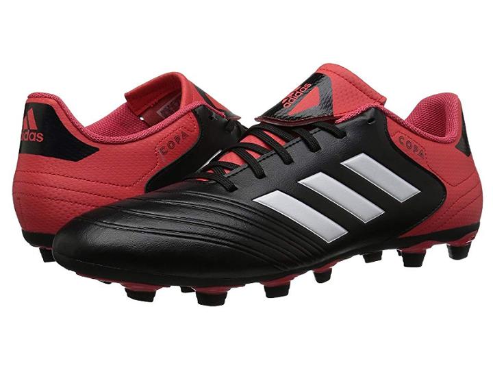 Adidas Copa 18.4 Fg (black/white/real Coral) Men's Soccer Shoes