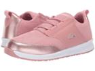 Lacoste Kids L.ight (little Kid/big Kid) (pink/white) Girl's Shoes