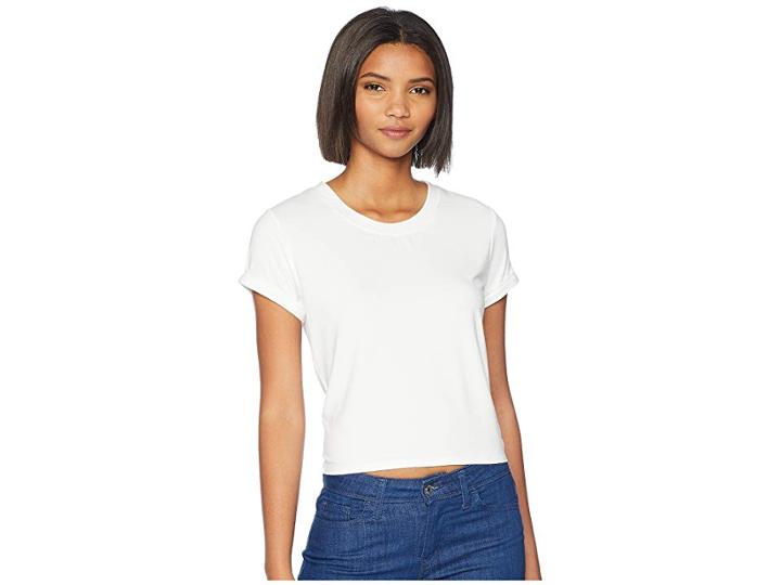 Bb Dakota Knot-y By Nature Rayon Spandex Tie Back Top (optic White) Women's Clothing