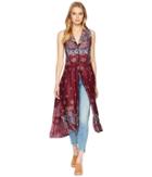 Free People Come See About Me Maxi (wine) Women's Clothing