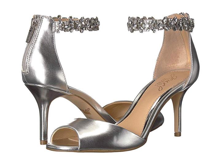 Jewel Badgley Mischka Genevieve (silver Metallic) Women's Shoes