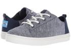 Toms Kids Lenny (little Kid/big Kid) (navy Slub Chambray) Kid's Shoes