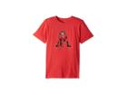 Life Is Good Kids Hut Hut Hike Football Crusher Tee (little Kids/big Kids) (americana Red) Boy's T Shirt