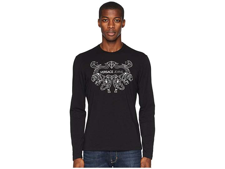 Versace Jeans Embellished Logo T-shirt (black) Men's T Shirt