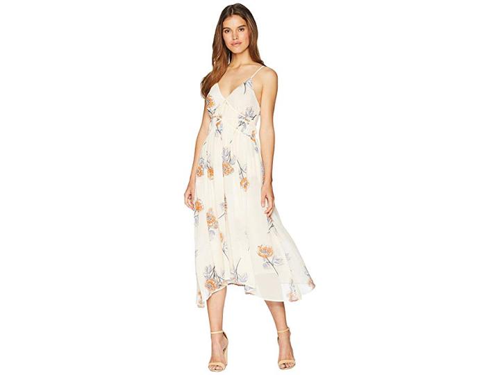 Astr The Label Marissa Dress (peach Sorbet Floral) Women's Dress