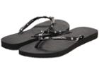 Havaianas Slim Hardware Flip Flops (black) Women's Sandals
