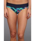 Carve Designs Catalina Bikini Bottom (mint Paradise With Indigo) Women's Swimwear
