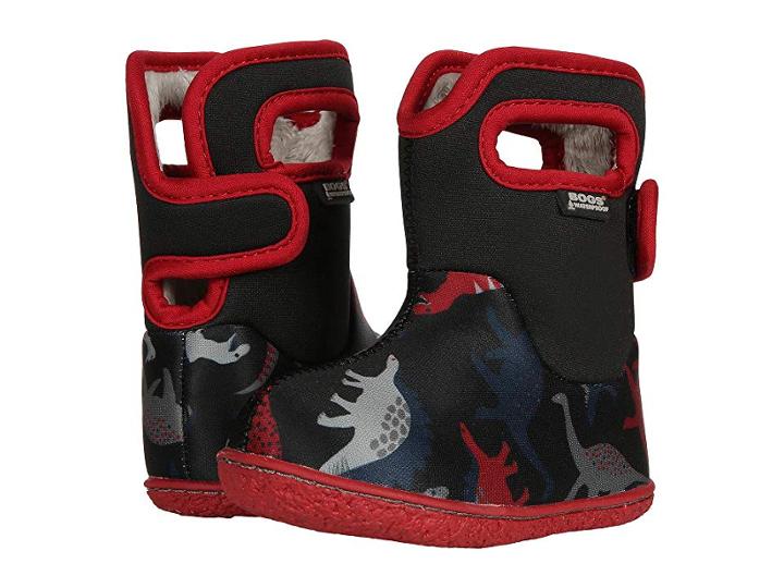 Bogs Kids Baby Bogs Dino (toddler) (black Multi) Boys Shoes