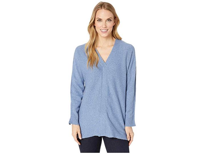Nic+zoe Comfort Cozy Top (reversible) (horizon) Women's Sweater
