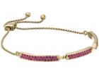 Vera Bradley Sparkling Slider Bracelet (gold Tone/pink) Bracelet