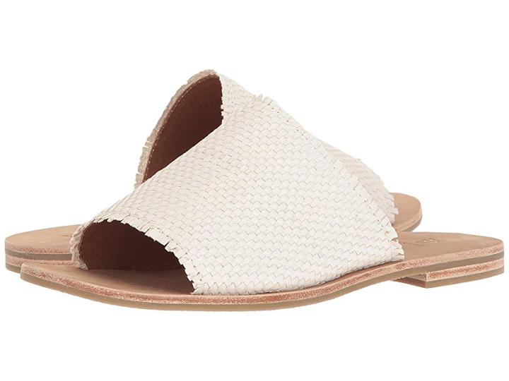 Frye Riley Woven Slide (white) Women's Sandals
