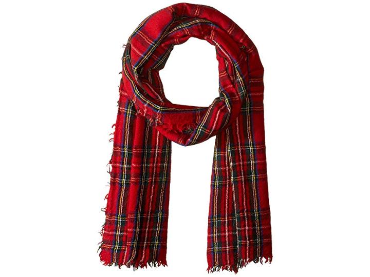Polo Ralph Lauren Vintage Wool Tartans Scarf (red Stewart) Scarves