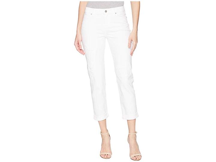 Liverpool Marley Girlfriend In Luna White Mend (luna White Mend) Women's Casual Pants
