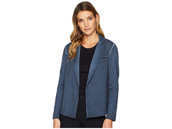 Nic+zoe Garment Dye Jacket (bluestone) Women's Coat