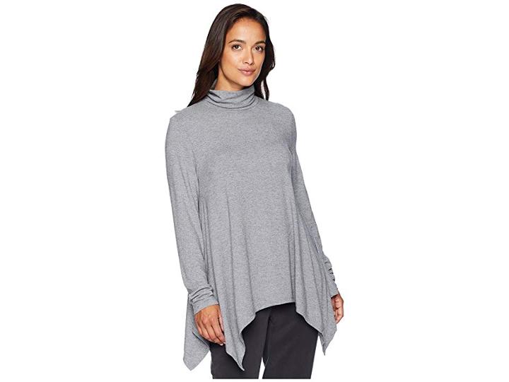 Dylan By True Grit Softest Long Sleeve Tunic Turtleneck (heather) Women's Blouse