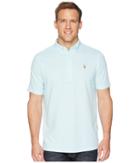 Polo Ralph Lauren Oxford Pique Polo (aquamarine/white) Men's Clothing